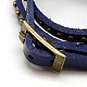 Fashionable Wrap Style Leather Roman Numeral watch Bracelets WACH-M054-04-3