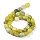 Hilo de abalorios de jade natural de limón G-C038-02G-3