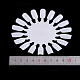 プラスチックネイルチップ  練習マニキュアネイルアートツール  フラットラウンド  ホワイト  10.5cm MRMJ-P004-01B-4