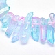 Chapelets de perles de cristal de quartz naturel électrolytique G-P368-06D-3