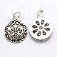 Vintage Jewelry Findings Thai Sterling Silver Hollow Pendants STER-L009-198-1
