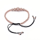 Nylon regolabile bracciali intrecciati cavo di perline BJEW-JB04969-02-4