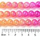 Chapelets de perles en verre craquelé peints à la bombe DGLA-C002-10mm-09-5
