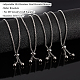 UNICRAFTALE 10pcs 24cm Adjustable Slider Bracelets 304 Stainless Steel Bracelet Making Slider Extender Chains with Ball Ends for Women Girls Semi Finished DIY STAS-UN0003-15P-5