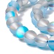 Chapelets de perles en pierre de lune synthétique G-E573-01A-22-3