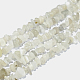 Fili di perle di chip di pietra di luna bianca naturale G-E271-112-1