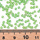 Perles de rocaille en verre transparent vert pelouse arc-en-ciel de 12/0 grade pour la fabrication de bijoux X-SEED-Q010-F549-3