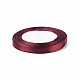 3/8 inch(10mm) Dark Red Satin Ribbon for Hairbow DIY Party Decoration X-RC10mmY048-2