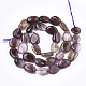Fili di perle di quarzo rutilato viola naturale G-T108-22B-2