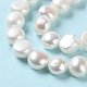 Fili di perle di perle d'acqua dolce coltivate naturali PEAR-E018-69-4