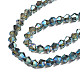Placcare trasparente perle di vetro fili EGLA-Q026-016-3