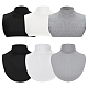 Ahadermaker 6 Uds. 6 estilos de cuello sintético de algodón DIY-GA0006-09-1