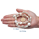 Cuentas de perlas keshi de perlas barrocas naturales redondas planas hebras PEAR-R015-17-2