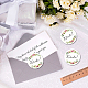 CREATCABIN 192Pcs Thank you Stickers Wedding Stickers Favors Flower Favor Labels for Birthday Party Gift Wedding Invitation Shops Packaging Small Business Envelope Seals 1.77 Inch-Danke(German) AJEW-WH0343-003-5