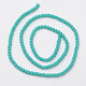 Faceted Solid Color Glass Rondelle Bead Strands GLAA-Q044-4mm-20-2