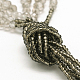 Glass Bead Lariat Necklaces NJEW-O059-04K-3