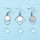 DIY Geometry Dangle Earrings Making Kit DIY-FS0002-82-4