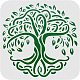 Fingerinspire Baum des Lebens Musterschablonen Dekorationsschablone (6x6 Zoll) Plastikbaumzeichnung Malschablonen quadratisch wiederverwendbare Schablonen zum Malen auf Holz DIY-WH0172-392-1