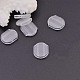 プラスチック製のイヤリングパッド  クリップイヤリングクッション  ピアス以外のイヤリングパーツ  透明  10.5x8mm KY-P006-01-2