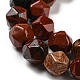 Chapelets de perles en jaspe rouge naturel G-C085-A04-01-4