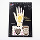 Mixed Shapes Removable Fake Hand Art Temporary Tattoos Paper Stickers AJEW-L044-16-2