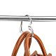SUPERFINDINGS 2pcs Zinc Alloy Purse Hook Foldable Heart Folding Handbag Table Hangers Platiunm Bag Hanger Collection 70x63mm Desk Hooks for Purse FIND-FH0005-27-5