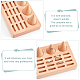 NBEADS Wood Finger Ring Stand with 6 Pcs Cone Ring Holders ODIS-WH0020-75-4