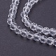 Brins de perles de verre rondes à facettes (32 facettes) X-EGLA-J042-4mm-12-3