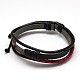 Trendy Unisex Casual Style Multi-Strand Wax and Leather Cord Bracelets X-BJEW-L295-M-2