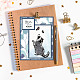GLOBLELAND Realistic Raccoons Clear Stamps Animals Butterfly Silicone Clear Stamp Seals for Cards Making DIY Scrapbooking Photo Journal Album Decoration DIY-WH0167-57-0185-3