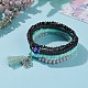 4pcs 4 styles ensembles de bracelets extensibles BJEW-JB05896-4