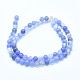 Naturelles bleu perles de calcédoine brins G-G765-30-10mm-2