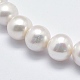 Fili di perle di perle d'acqua dolce coltivate naturali PEAR-F007-07-3