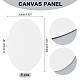 Nbeads 8 pz pannelli di tela di pittura ovale DIY-NB0001-72A-6