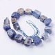 Chapelets de perles en lapis-lazuli naturel G-G543-01-2