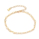 Ensembles de bijoux de chaînes de perles faites à la main en laiton SJEW-JS01144-2