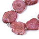 Elettrodeposte perle di quarzo naturale fili G-R461-04G-1