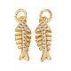 Brass Micro Pave Cubic Zirconia Charms ZIRC-L096-01G-1