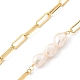 Collares con colgante de perlas barrocas naturales NJEW-JN03086-4