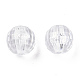 Transparent comme des perles en plastique TACR-T019-005-4