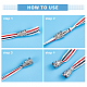 Arricraft 60 pieza 6 estilos extremos de cable de aleación FIND-AR0001-08-5