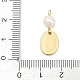 Подвески из натурального пресноводного жемчуга и латуни KK-U062-14G-03-3