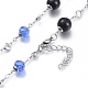 304 Stainless Steel Beaded Necklaces NJEW-K119-33P-B-2
