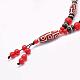 Buddhist Jewelry Natural Tibetan Agate Beaded Necklaces NJEW-F131-30-3