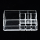 プラスチック製の化粧品収納ディスプレイボックス  ディスプレイスタンド  化粧オーガナイザー  透明  17.5x9.5x7cm ODIS-S013-13-3