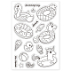 GLOBLELAND Summer Clear Stamps Animal Swimming Ring Silicone Clear Stamp Seals for Cards Making DIY Scrapbooking Photo Journal Album Decoration DIY-WH0167-56-679-6