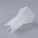 DIY五角形アロマセラピーキャンドルプラスチック金型  キャンドル作りに  ホワイト  91x88x134mm  内径：80x76mm X-DIY-F048-07-3