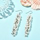 ABS Plastic Imitation Pearl Flower Dangle Earrings EJEW-JE05295-2