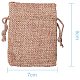 PandaHall 15 Color Burlap Bags with Drawstring Gift Bags Jewelry Pouch for Wedding Party ABAG-PH0002-07-2
