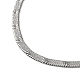 304 ожерелье-цепочка из нержавеющей стали с узором «елочка» NJEW-D045-05P-2